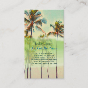 Carte De Visite PixDezines baie de kailua/plage hawaïenne vintage