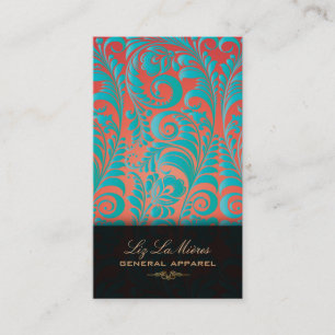 Carte De Visite PixDezines Bellissimo Vintage Damask