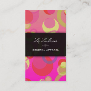 Carte De Visite PixDezines bulles de morue / Syle rétro + Couleurs