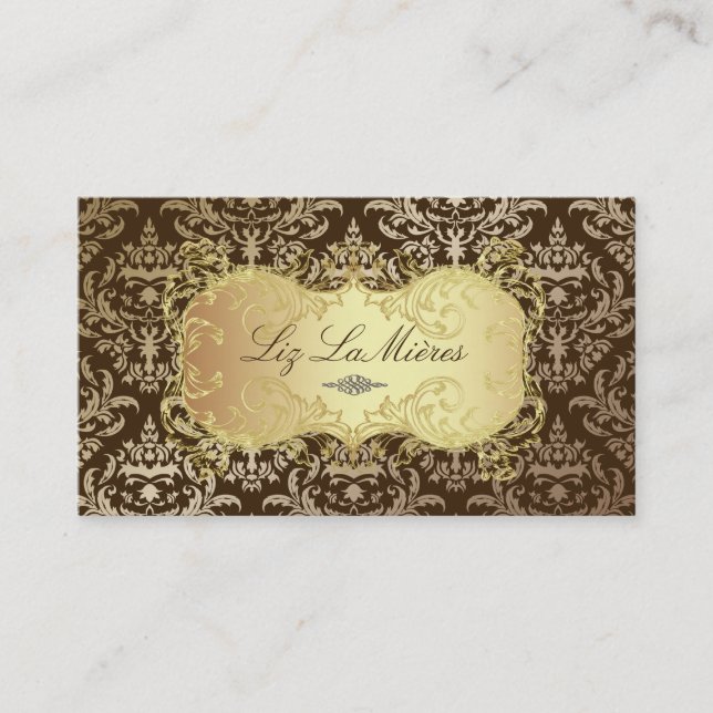 Carte De Visite PixDezines Céline Damask (Devant)