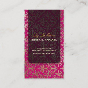 Carte De Visite PixDezines Céline Damask