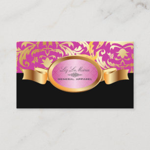 Carte De Visite PixDezines Céline Damask, rose