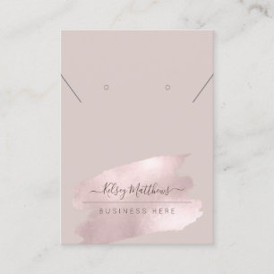 Carte De Visite PixDezines Chatoyant collier rose pâle oreille