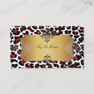 Carte De Visite PixDezines cheetah/do-it-yourself couleur arrière 