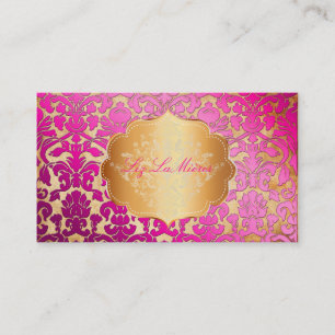 Carte De Visite PixDezines damas de la flore rose chaude/faux parc
