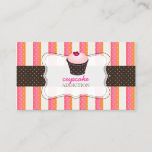Carte De Visite PixDezines do-it-yourself arrière - plan/cupcake+b