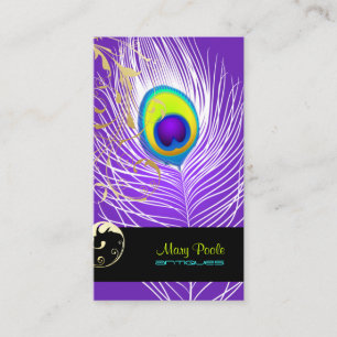 Carte De Visite PixDezines do-it-yourself arrière - plan/paon+fili