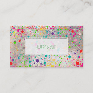 Carte De Visite PixDezines ébloui/arc-en-ciel/faux argent