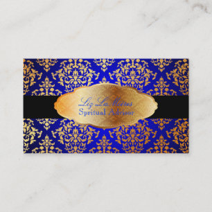 Carte De Visite PixDezines fausse or Joséphine Damask/do-it-yourse