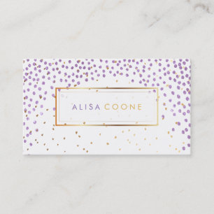 Carte De Visite PixDezines faux or+parfums lilas