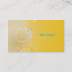 Carte De Visite PixDezines Filigree+tourbillons/or+jaune/do-it-you
