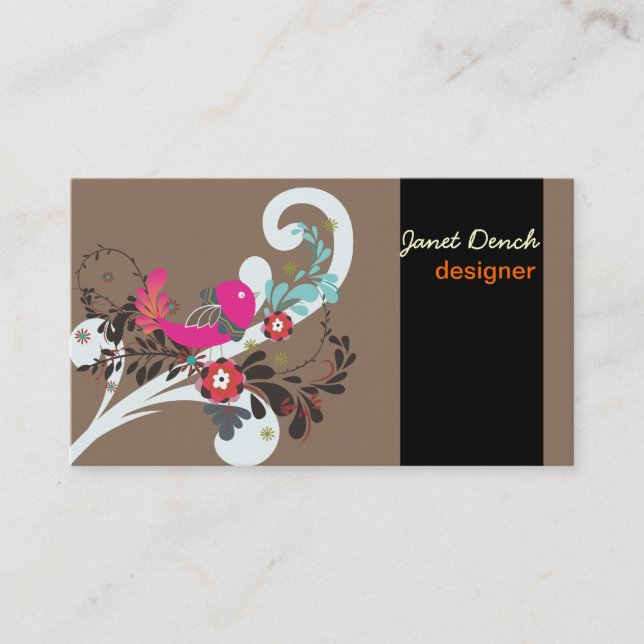 Carte De Visite PixDezines Filles Rétro (Devant)