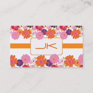 Carte De Visite PixDezines Floral ~ Alegre