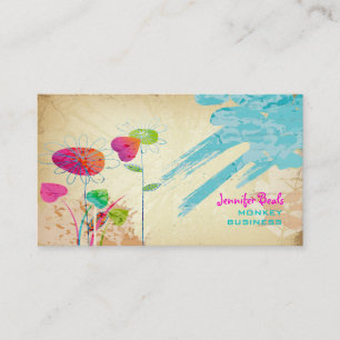 Carte De Visite PixDezines Floral Vintage Grunge ♥♥♥♥