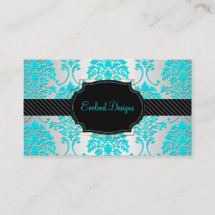 Carte De Visite PixDezines florentius damask/aqua