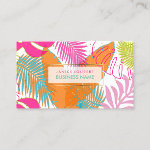 Carte De Visite PixDezines forêt tropicale/do-it-yourself couleur