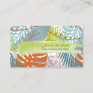 Carte De Visite PixDezines forêt tropicale/feuilles tropicaux/do-i