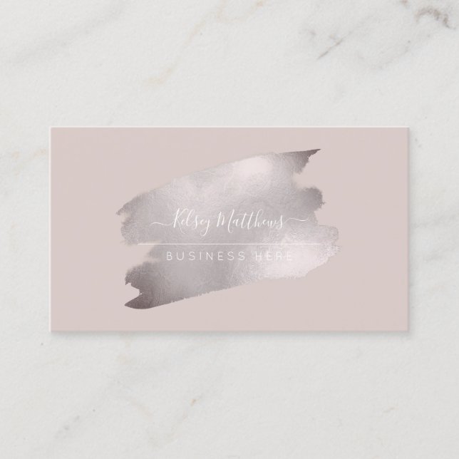 Carte De Visite PixDezines Fumé Chatoyant Mauve H2 brossé (Devant)