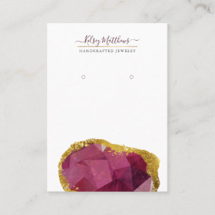 Carte De Visite PixDezines H2 Quartz Crystal Garnet Red Business C