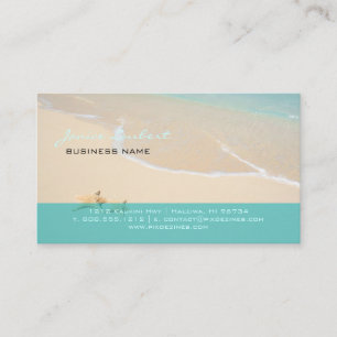 Carte De Visite PixDezines Hawaiian Beach/DO-IT-YOURSELF polices