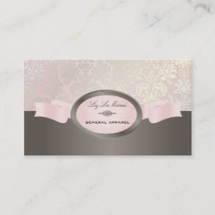 Carte De Visite PixDezines Isabella Damask/DIY/pink+titane