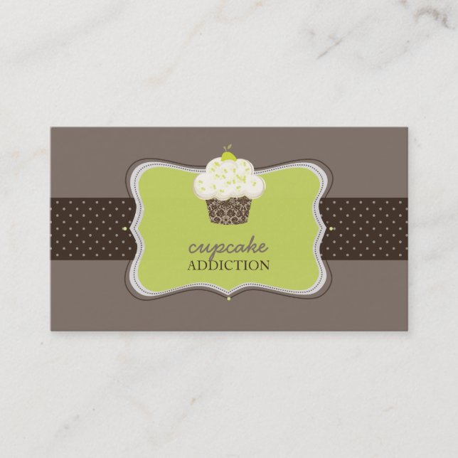 Carte De Visite PixDezines Keylime cupcake/pâtisserie (Devant)