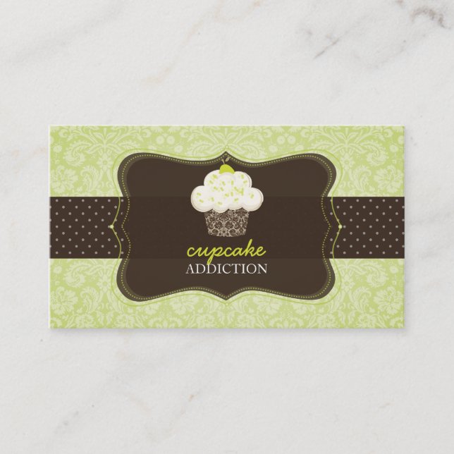 Carte De Visite PixDezines Keylime Sponge cupcake/pâtisserie (Devant)