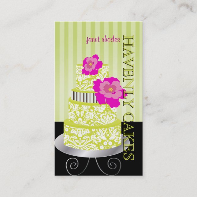 Carte De Visite PixDezines Keylime Sponge Gâteau/pâtisserie (Devant)