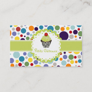 Carte De Visite PixDezines keylime tourbillonne cupcake+bulle genc