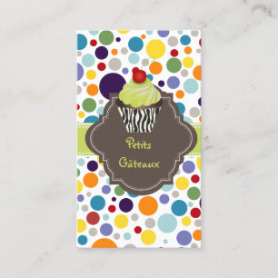 Carte De Visite PixDezines keylime tourbillonne cupcake+bulle genc