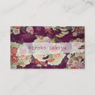 Carte De Visite PixDezines kimono/chirimen faux/orléanders