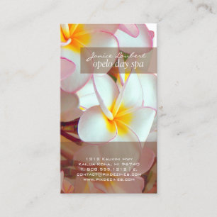 Carte De Visite PixDezines kona plumeria rose