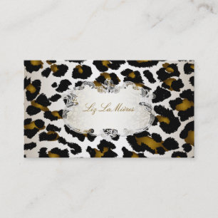 Carte De Visite PixDezines léopard/campagne