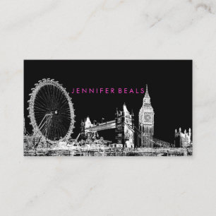 Carte De Visite PixDezines london eye skyline
