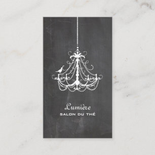 Carte De Visite PixDezines Lustre Black+White Tableau Noir