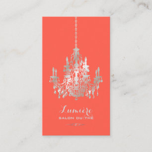 Carte De Visite PixDezines lustre en faux feuille d'argent/DIY cou