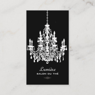 Carte De Visite PixDezines lustres NOIR+BLANC/fond pour DIY