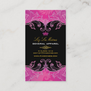 Carte De Visite PixDezines Marie Antoinette en rose chaud