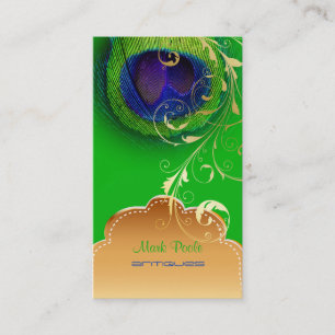 Carte De Visite PixDezines Peacock eye+filigree swils