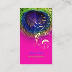 Carte De Visite PixDezines Peacock eye+filigree swils