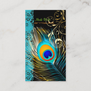 Carte De Visite PixDezines Peacock+filigree+dentelle/do-it-yoursel