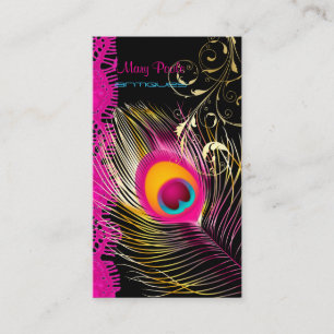 Carte De Visite PixDezines Peacock+filigree+dentelle/do-it-yoursel