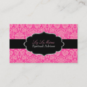 Carte De Visite PixDezines Pink Désirée Damask/DIY couleur