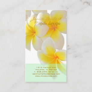 Carte De Visite PixDezines Plumeria Hawaii/DO-IT-YOURSELF polices+