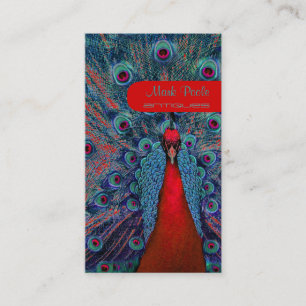 Carte De Visite PixDezines plumes de paon