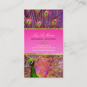 Carte De Visite PixDezines Proud Peacock Feather pour la longévité