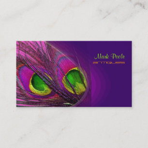 Carte De Visite PixDezines Psychedelic Peacock, Customisez-Le !