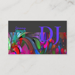 Carte De Visite PixDezines Retro DJ+disco tournois