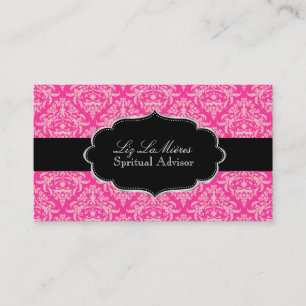 Carte De Visite PixDezines Rose Céline Damask / couleur DIY
