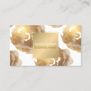 Carte De Visite PixDezines Roses/Faux Gold Foil/do-it-yourself arr